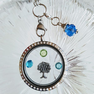 March Birthstone Lobstr Clasp Floating Charm